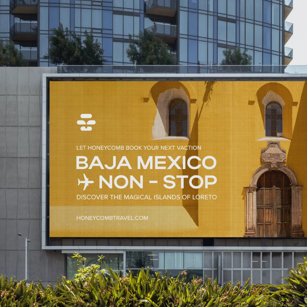 muse client honeycomb travel billboard marketing example