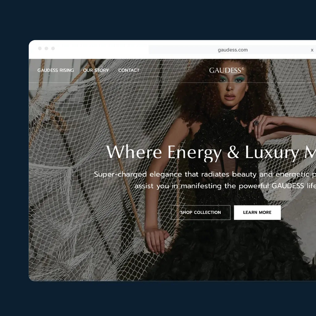 muse client gaudess jewelry website layout