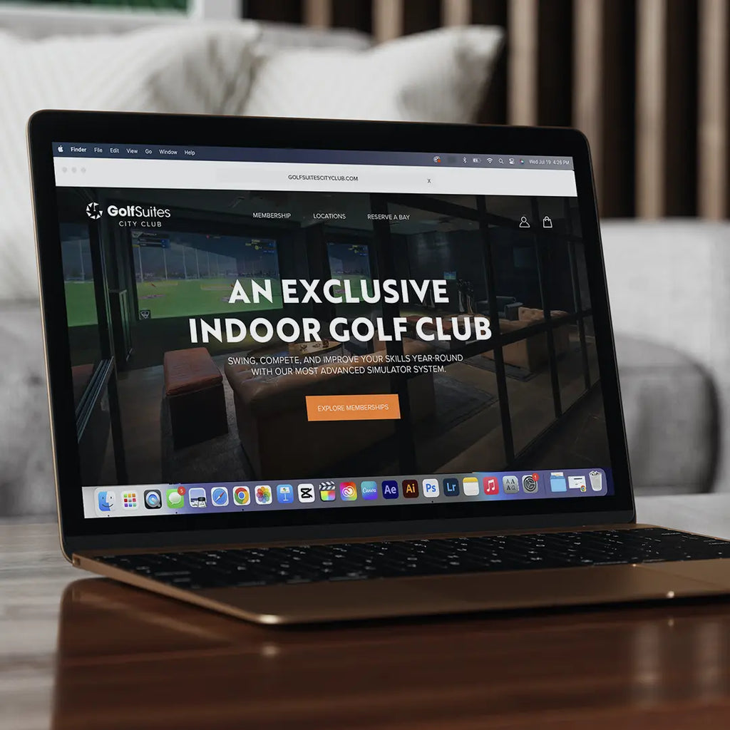 muse client golf suites city club website design mockup